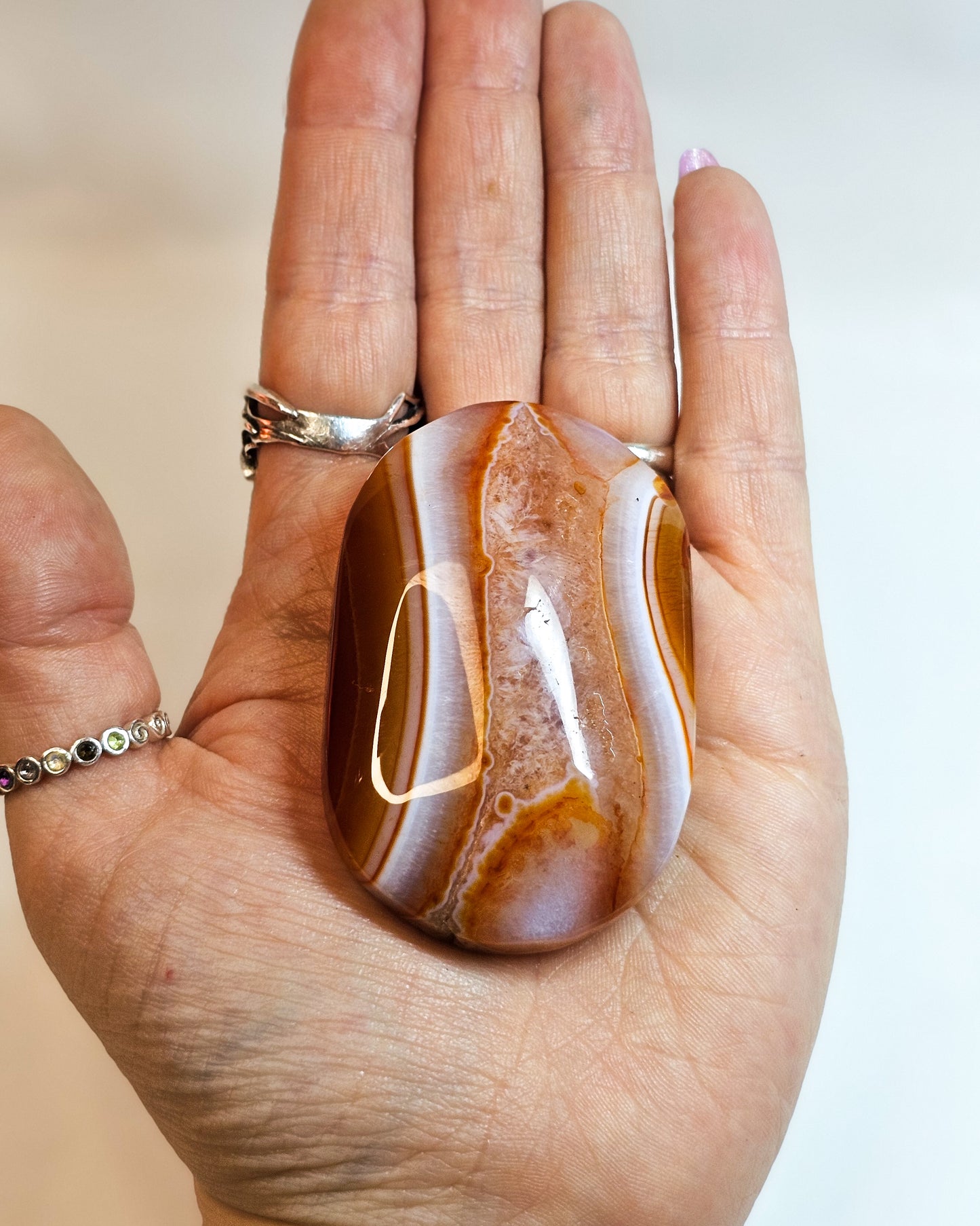 Carnelian palmstone #2