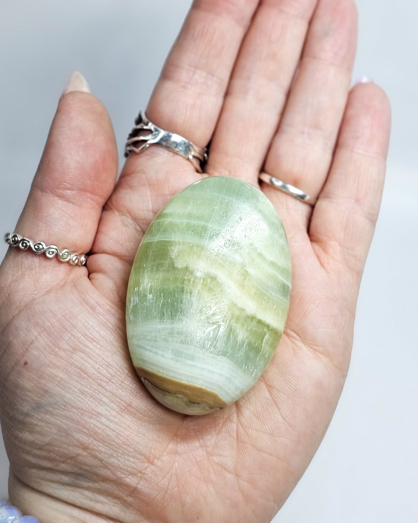 Caribbean Calcite Palmstone #1