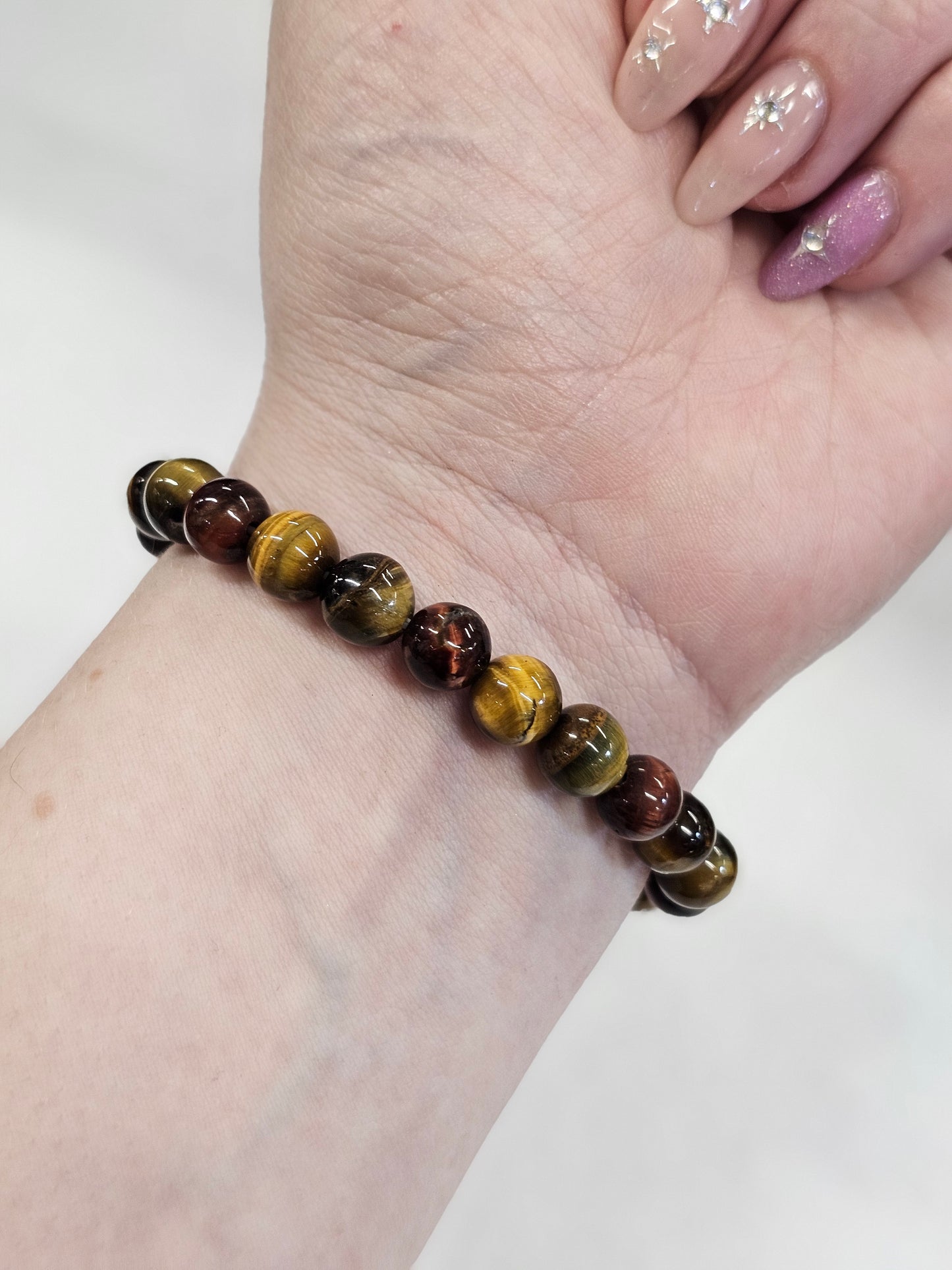 8mm Tiger's Eye Bead Bracelet
