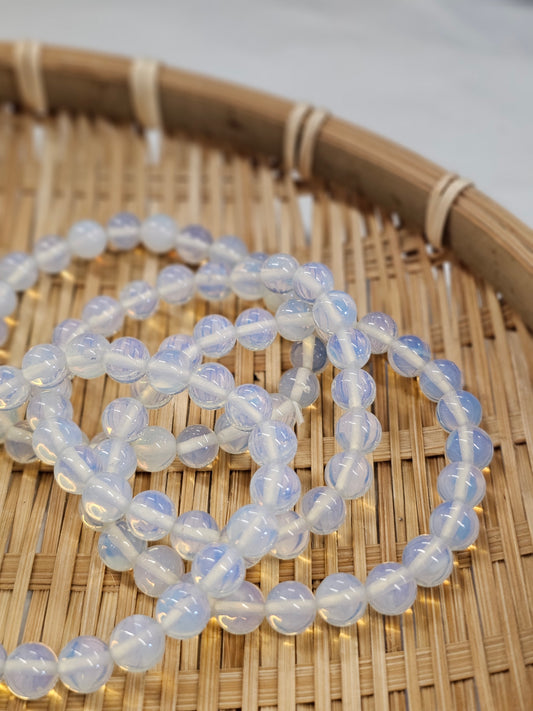 8mm Opalite Bead Bracelet