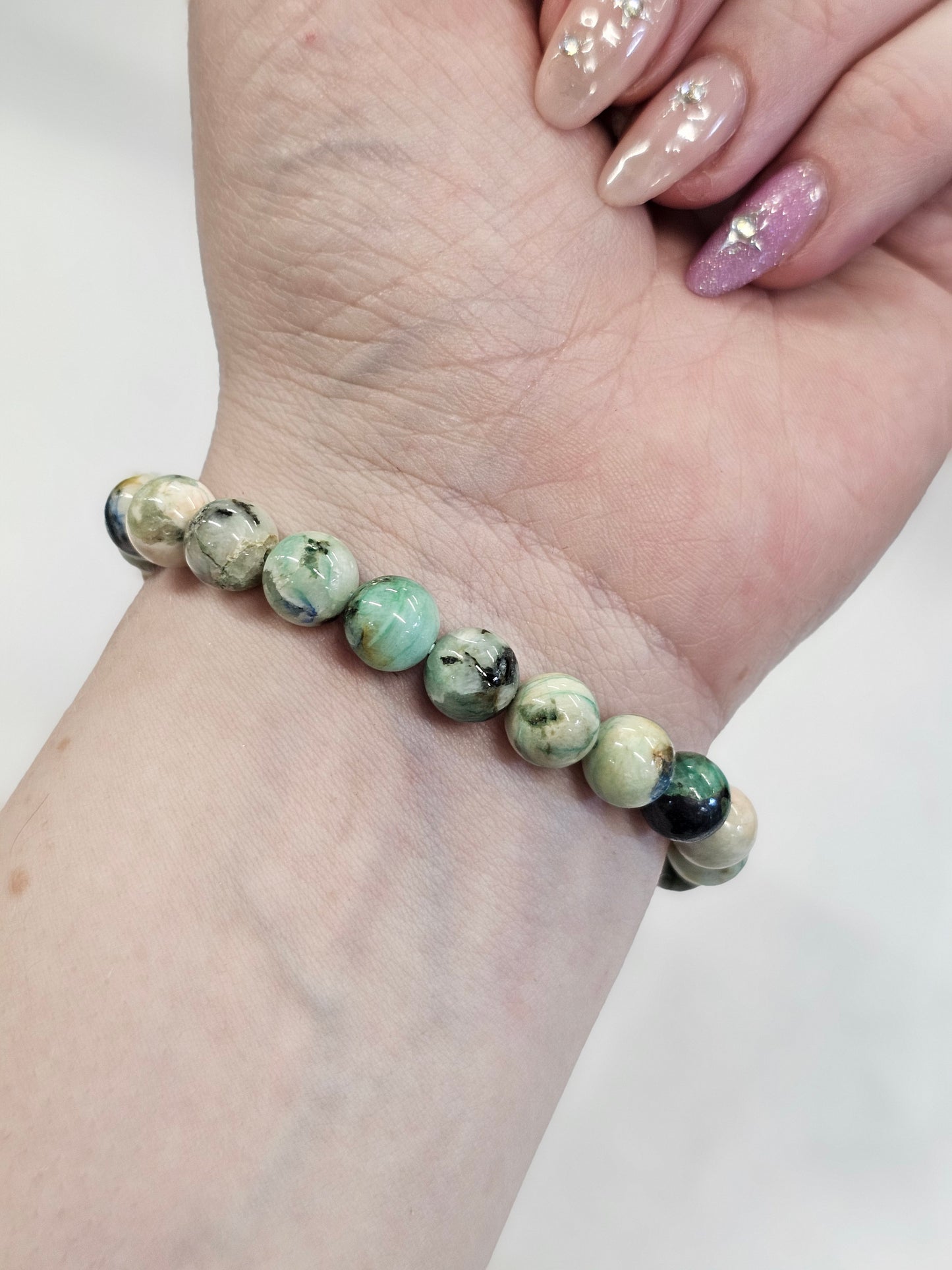 8mm Phoenix Stone Bead Bracelet