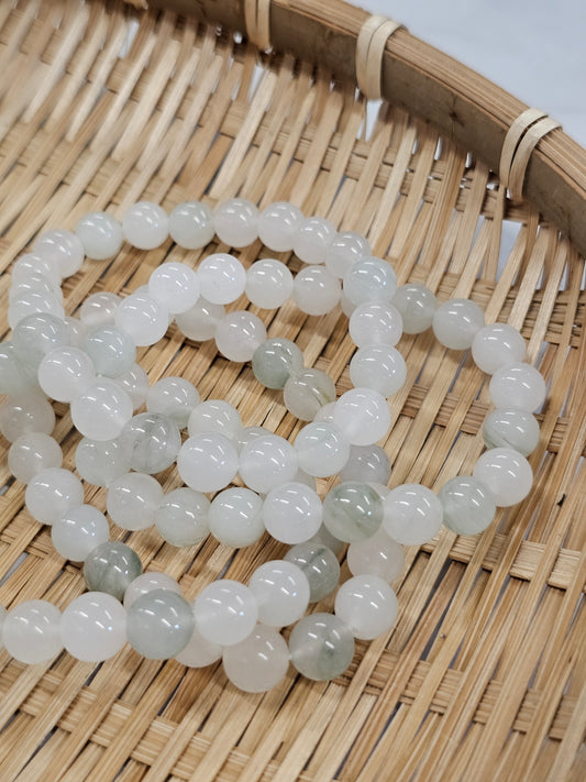 8mm Burma Jade Bead Bracelet