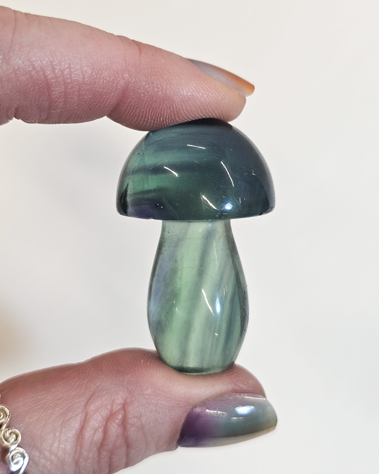 Rainbow Fluorite Mushroom #3