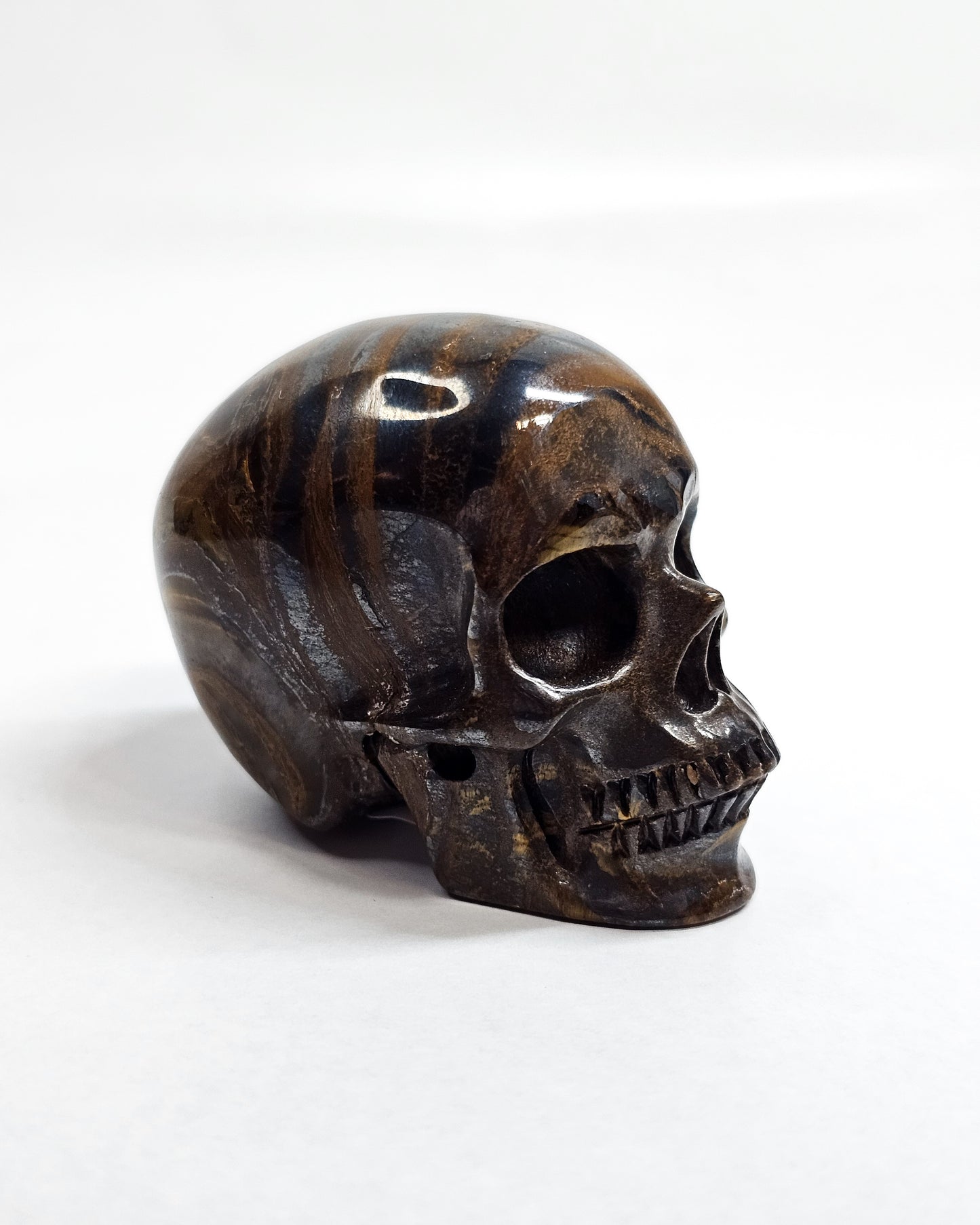 Tiger's Eye Small Skull