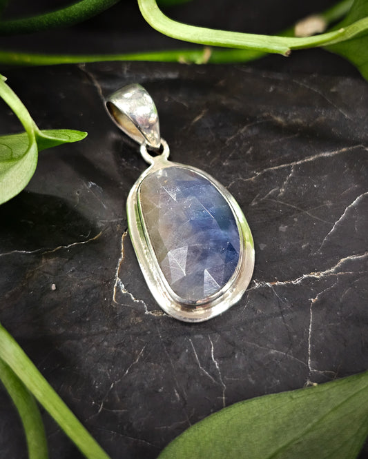 Sterling Silver Sapphire Pendant