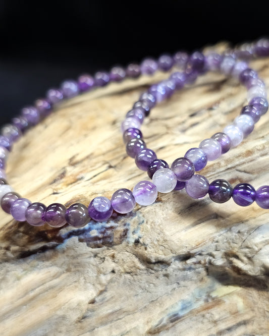 4mm Amethyst Bead Bracelet