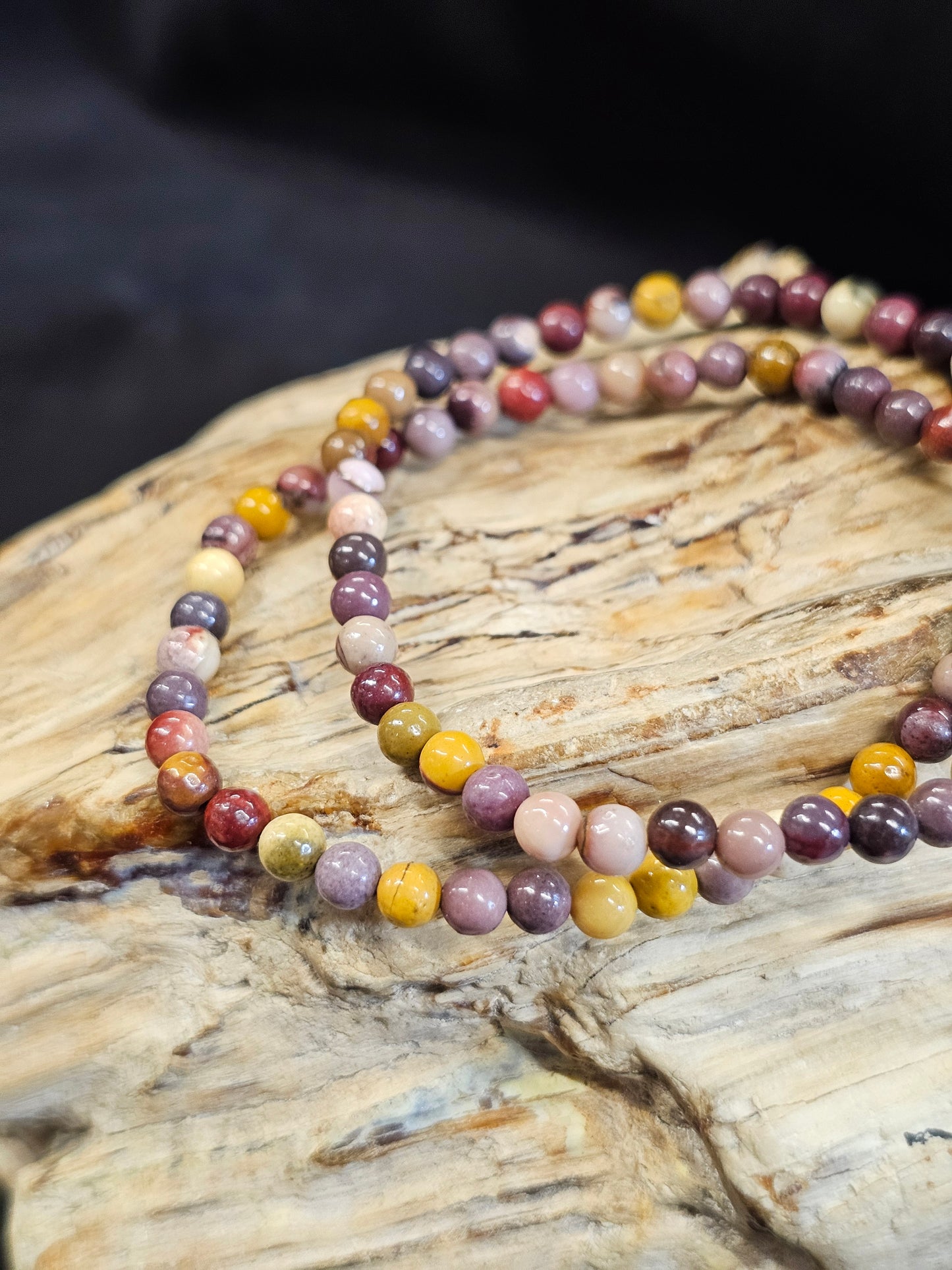 4mm Mookaite Bead Bracelet