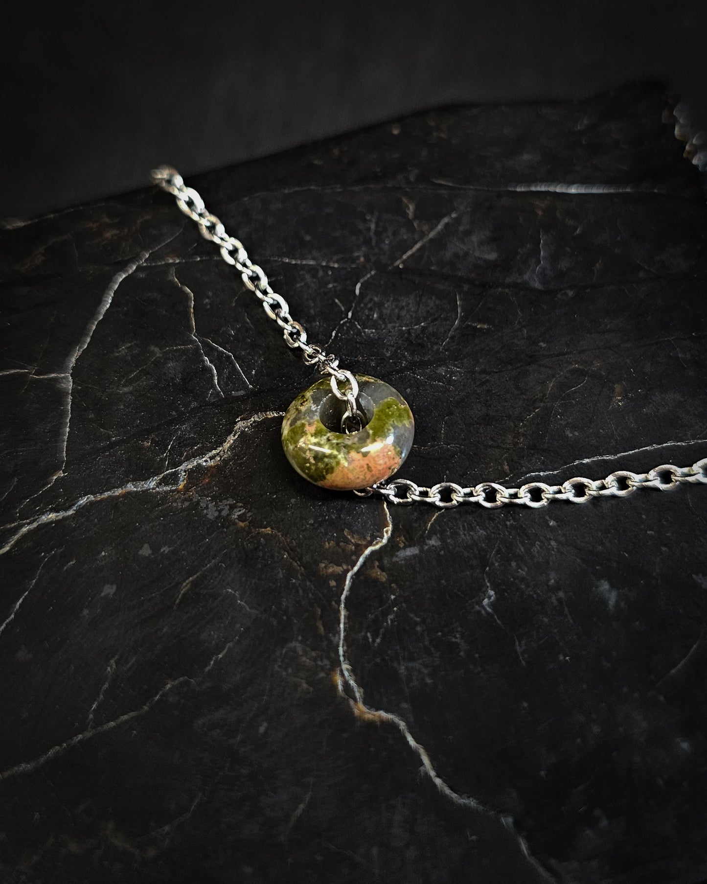 Unakite Crystal Bead