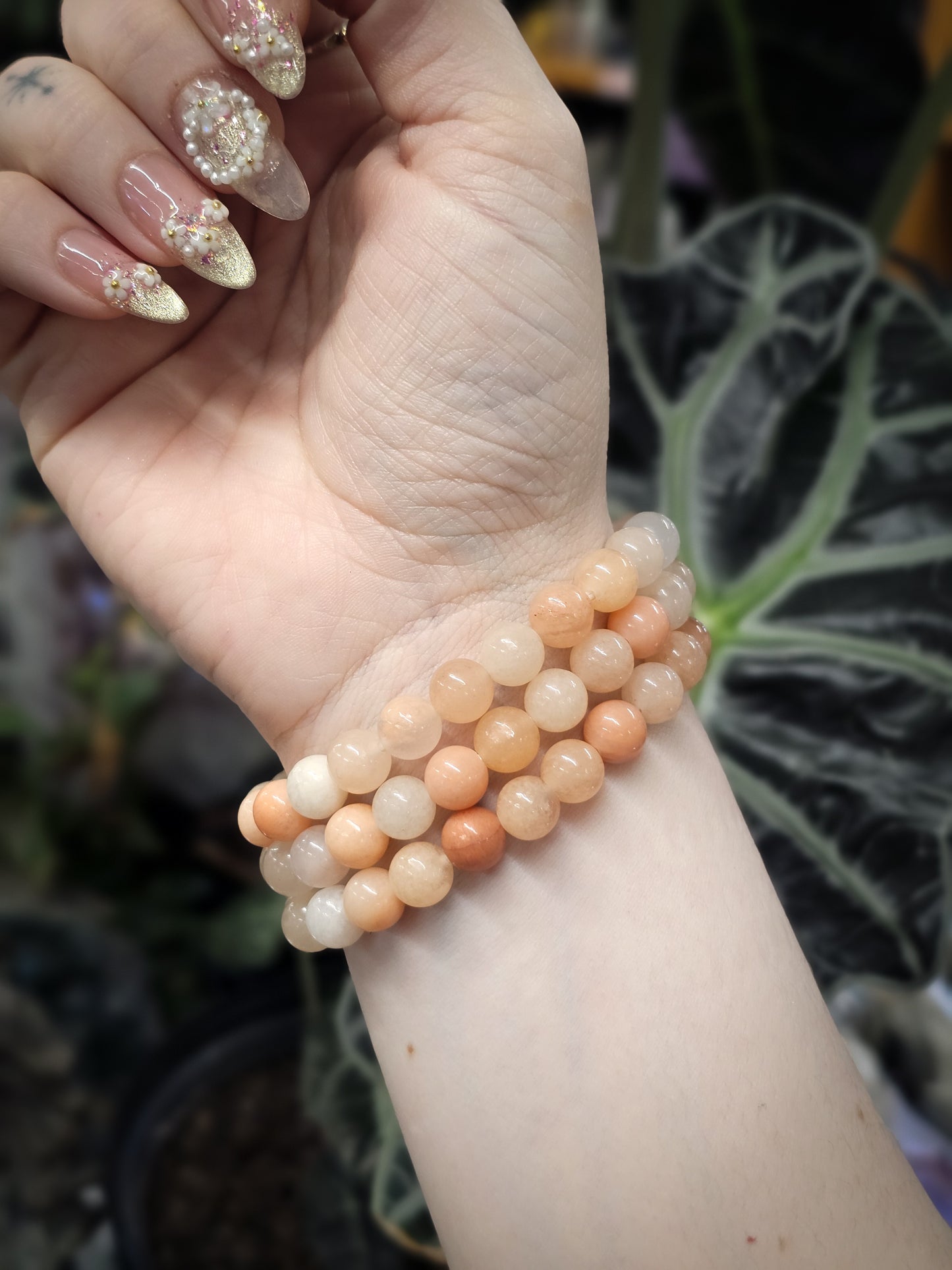 8mm Pink Aventurine Bead Bracelet