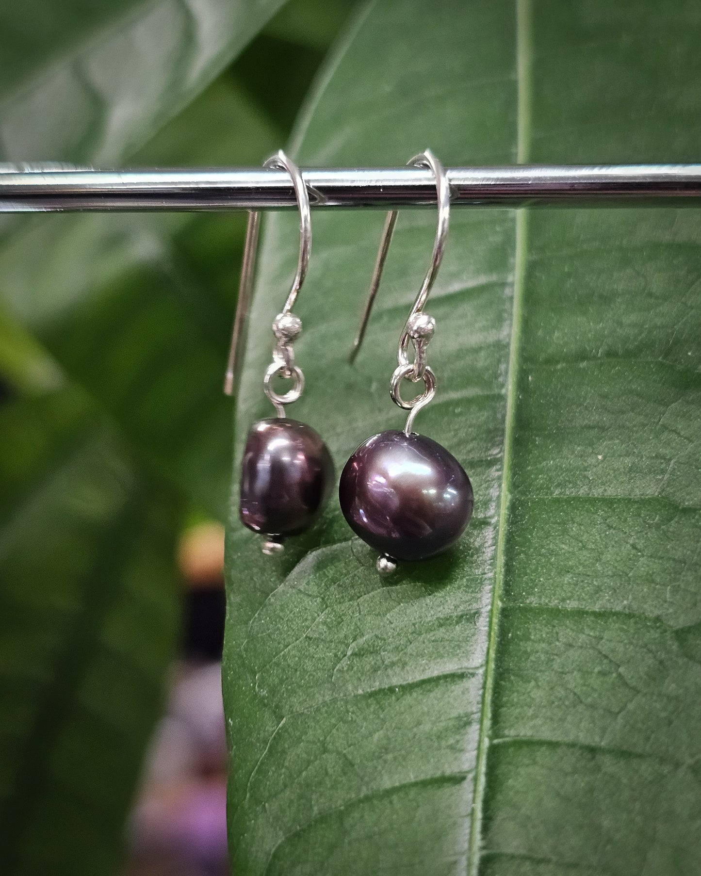 Black Pearl Earrings