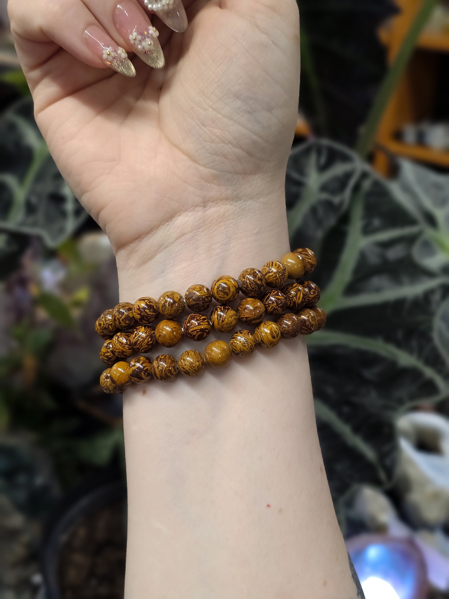 8mm Miriam Jasper Bead Bracelet
