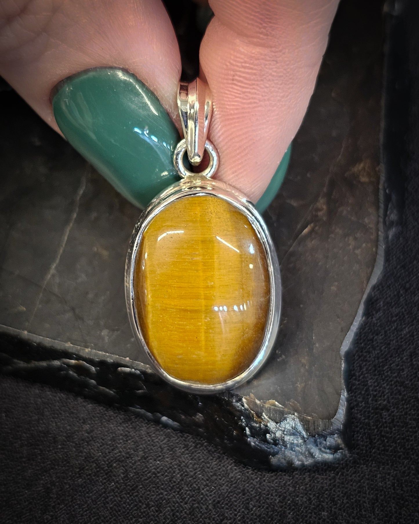 Oval Tiger’s Eye Pendant #2