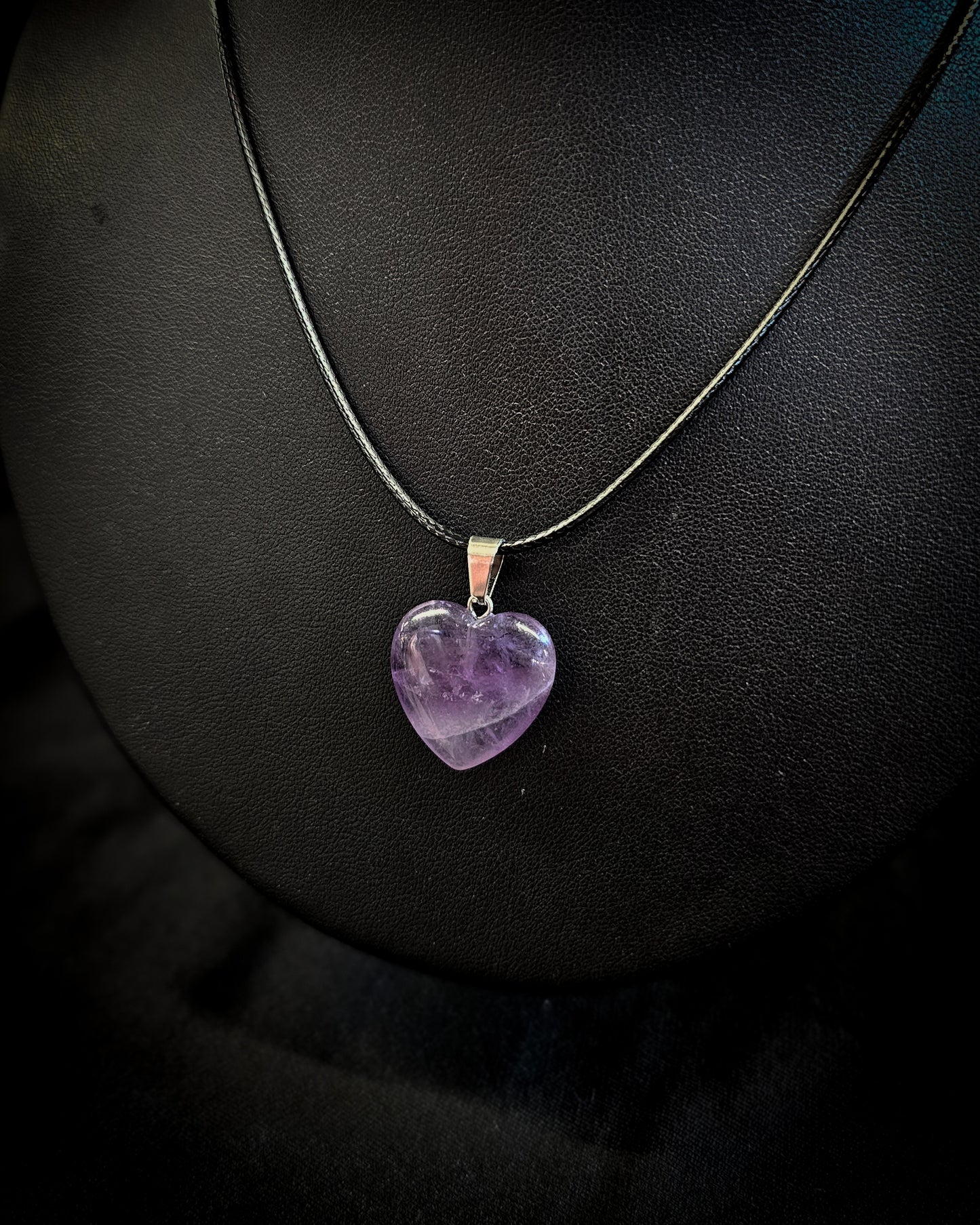 Amethyst Heart Pendant