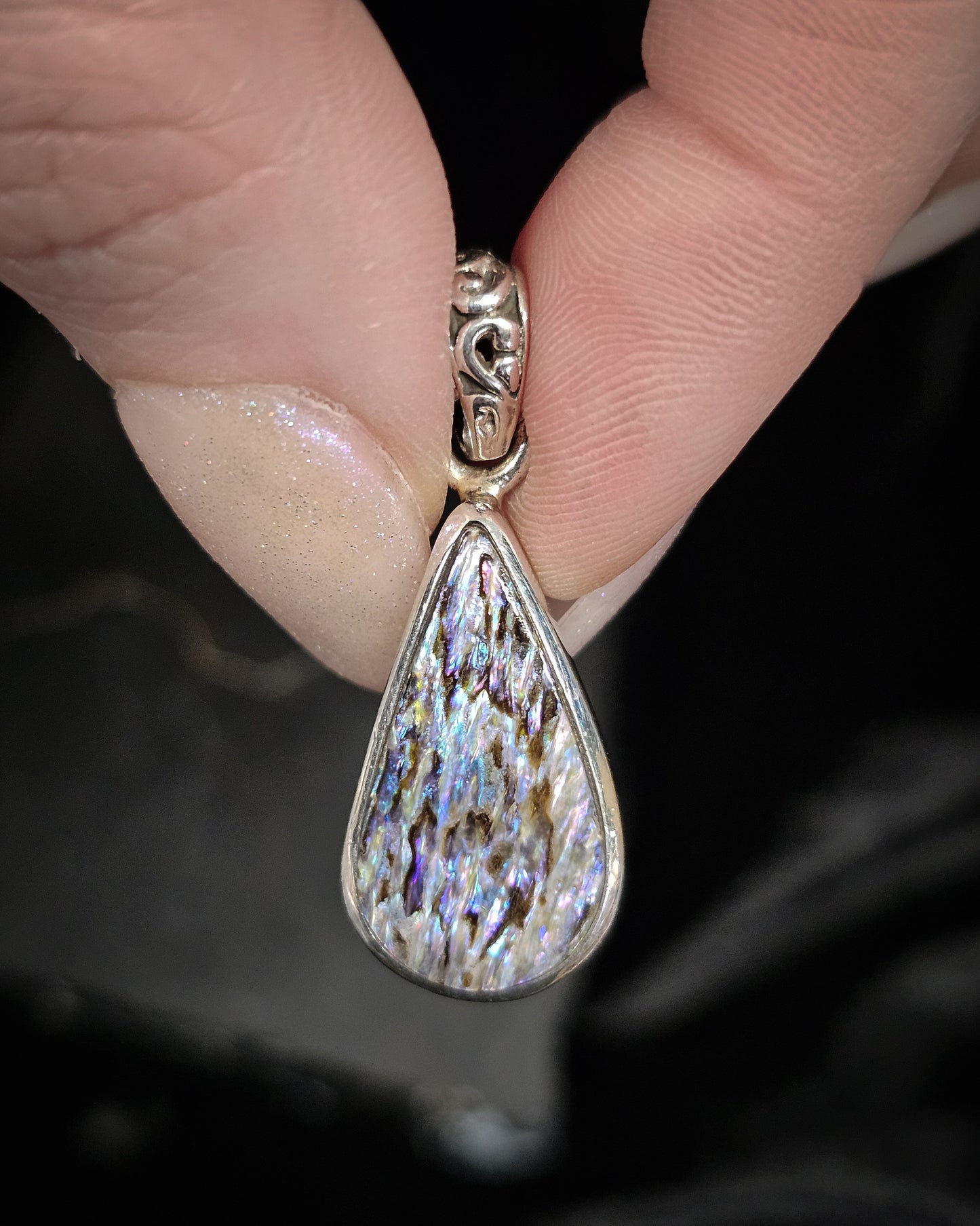 Teardrop Paua Pendant