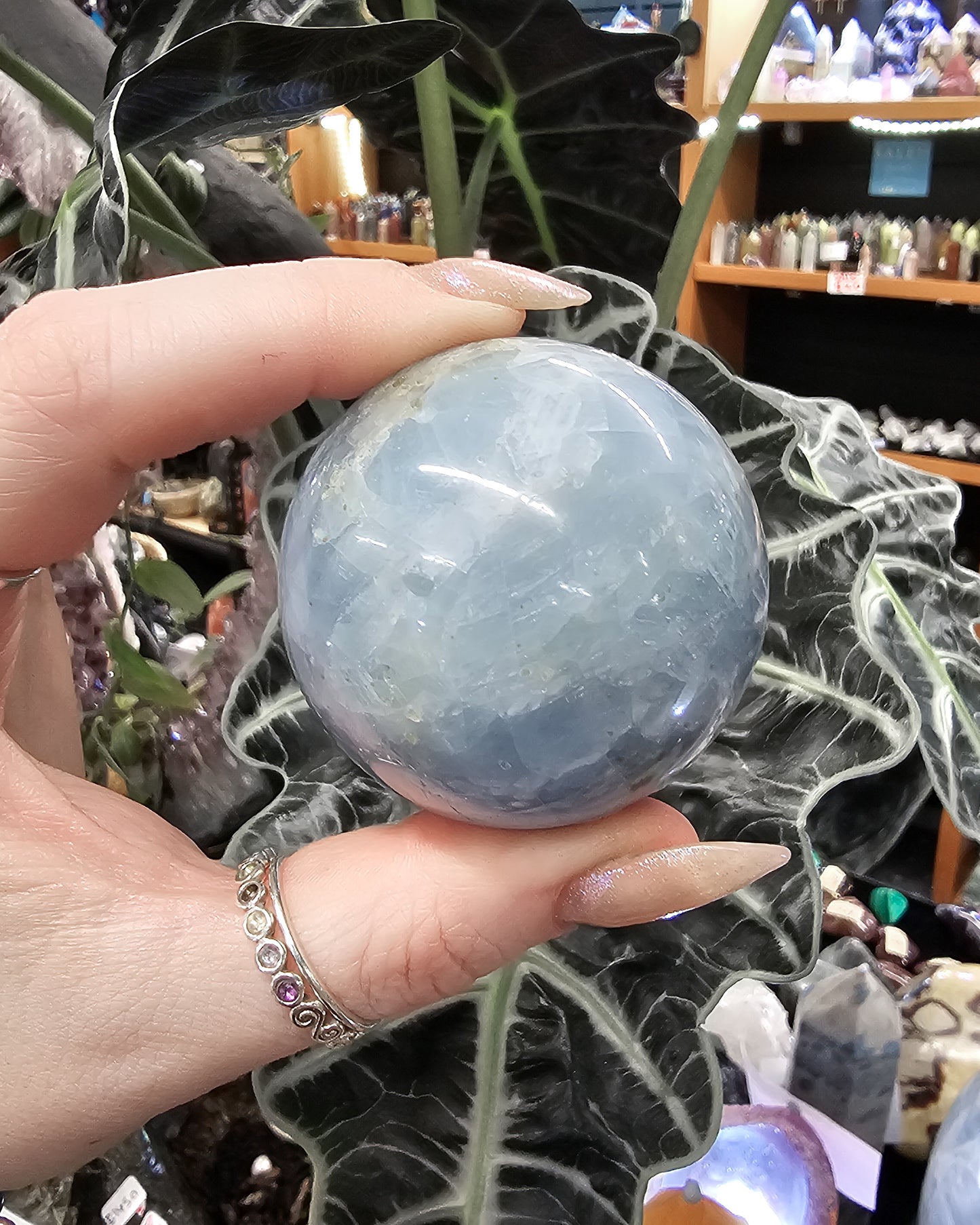 Blue Calcite Sphere