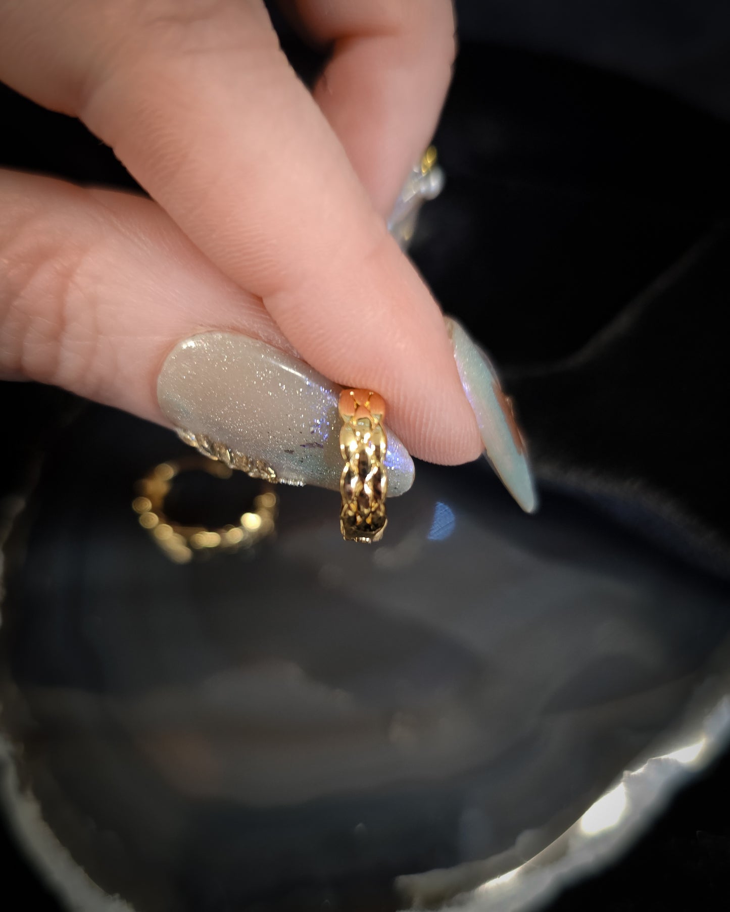 Gold Plated Huggie Earrings