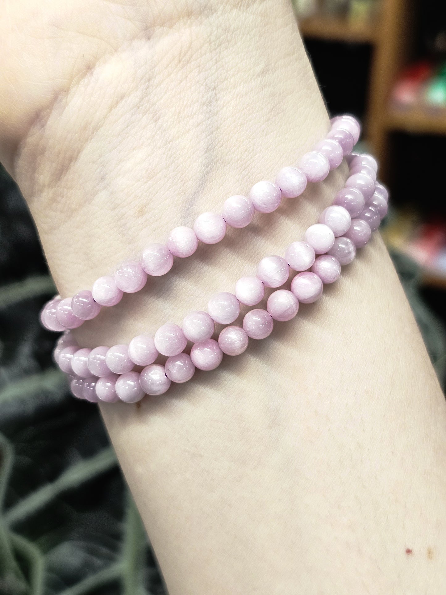 4mm Kunzite Bead Bracelet