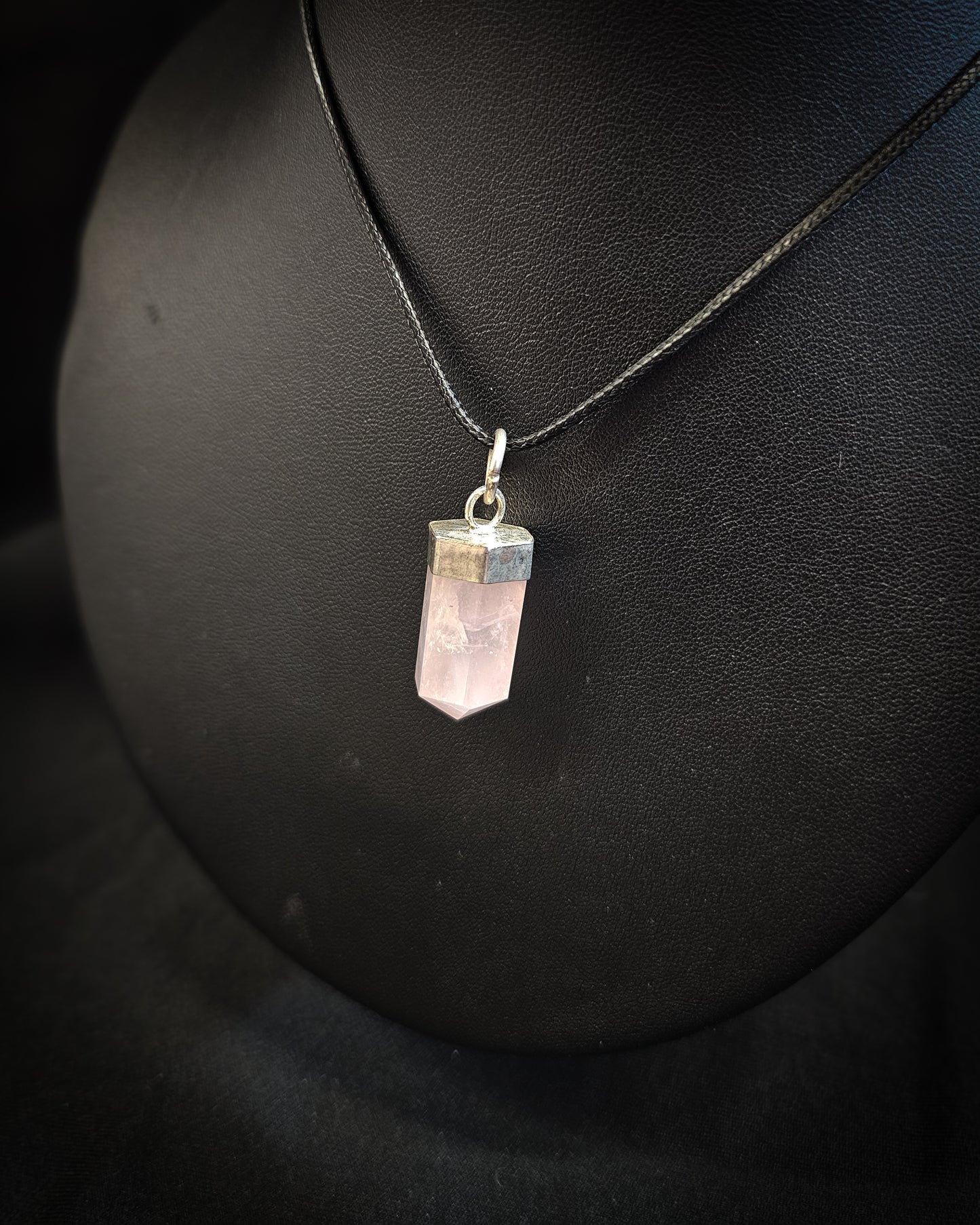 Rose Quartz Point Pendant
