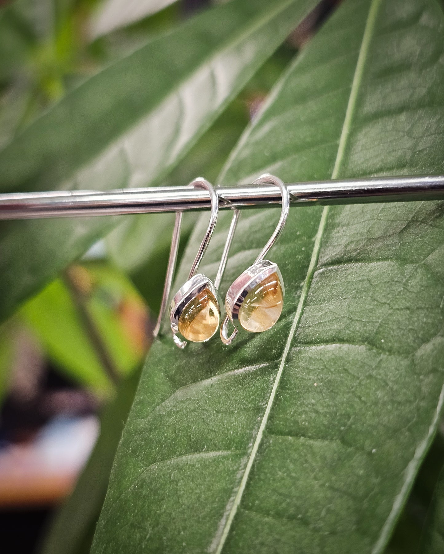 Citrine Teardrop Earrings
