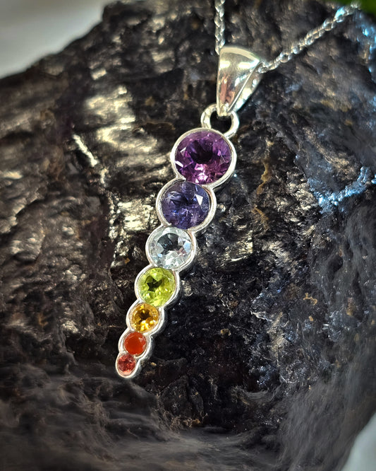 7 Chakras Pendant Large Circles