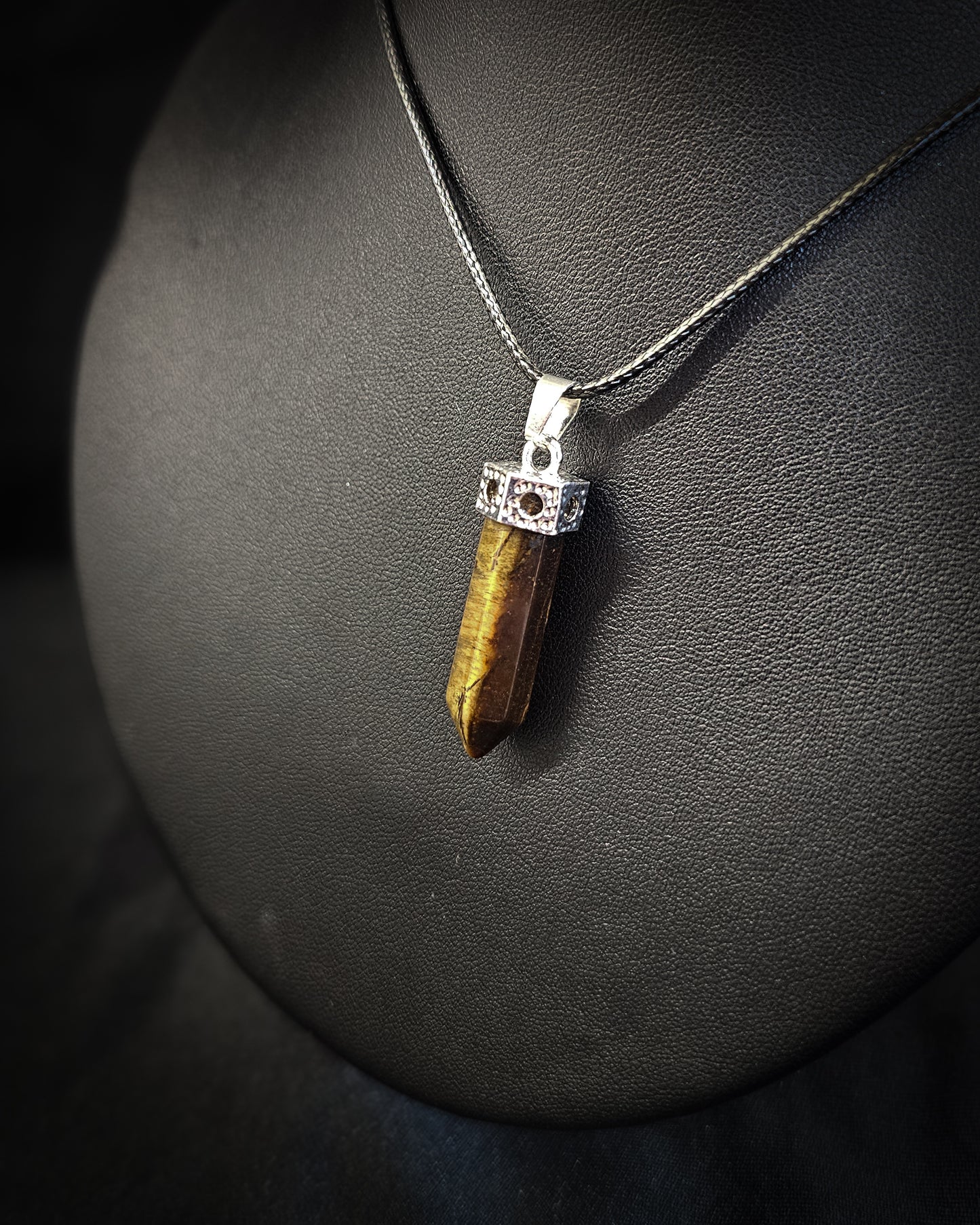 Tiger’s Eye Point Pendant