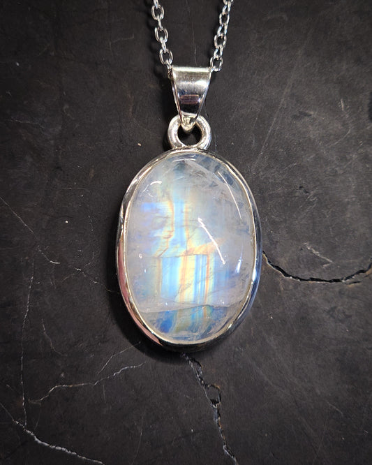 Rainbow Moonstone Pendant