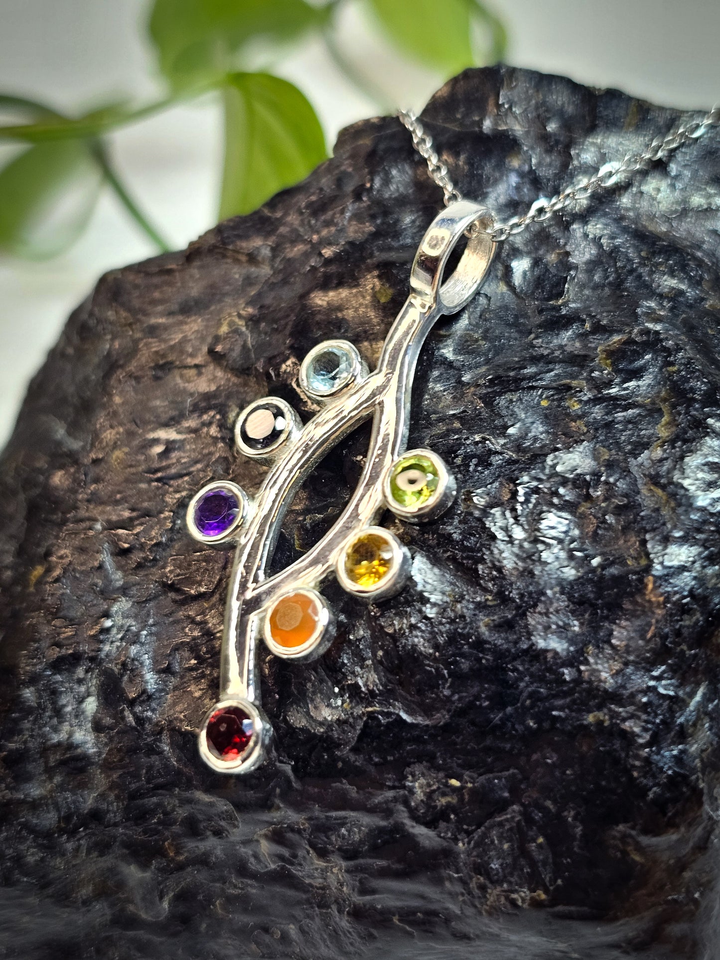 7 Chakras Pendant Abstract Design #1