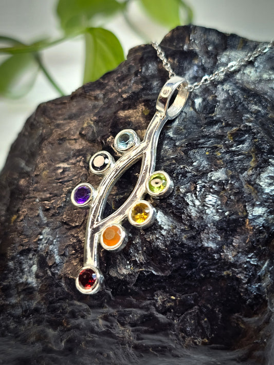 7 Chakras Pendant Abstract Design #1