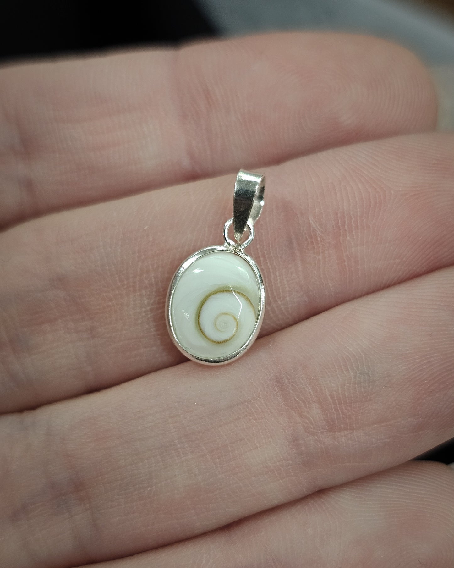 Small Oval Cat's Eye Pendant