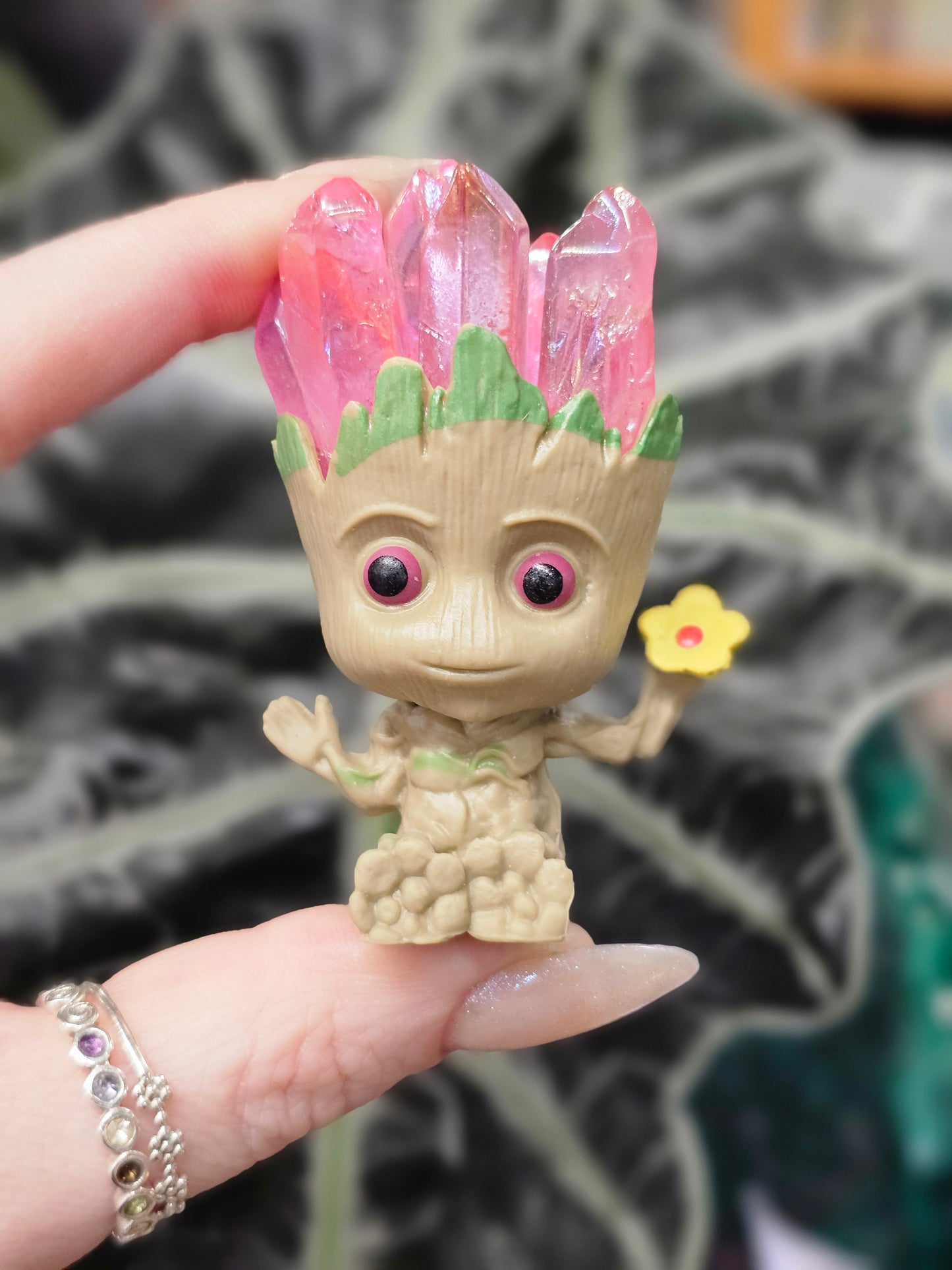Pink Aura Quartz Groot