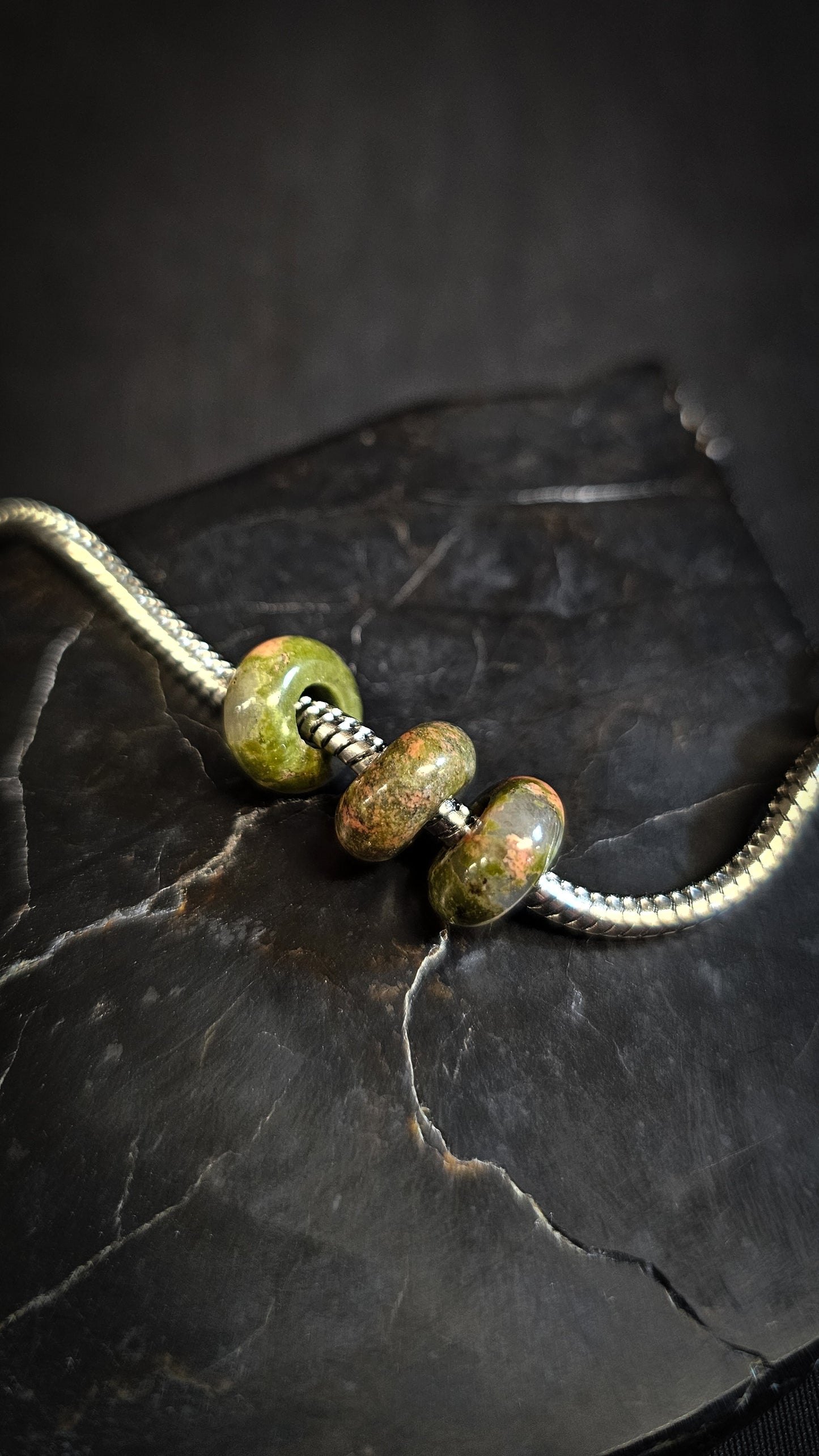 Unakite Crystal Bead