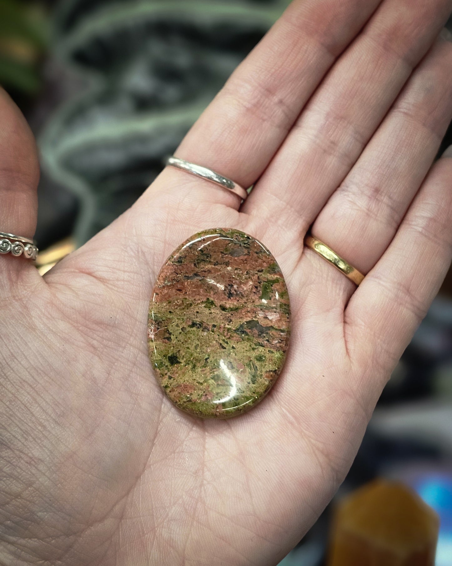Unakite Worry Stone