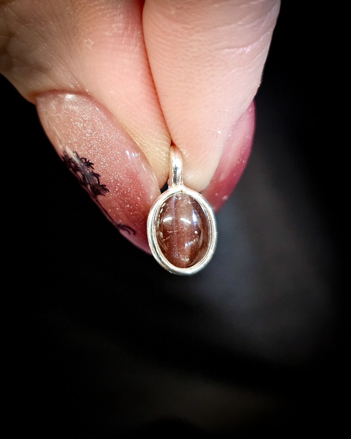Small Cat’s Eye Crysoberyl Oval Pendant