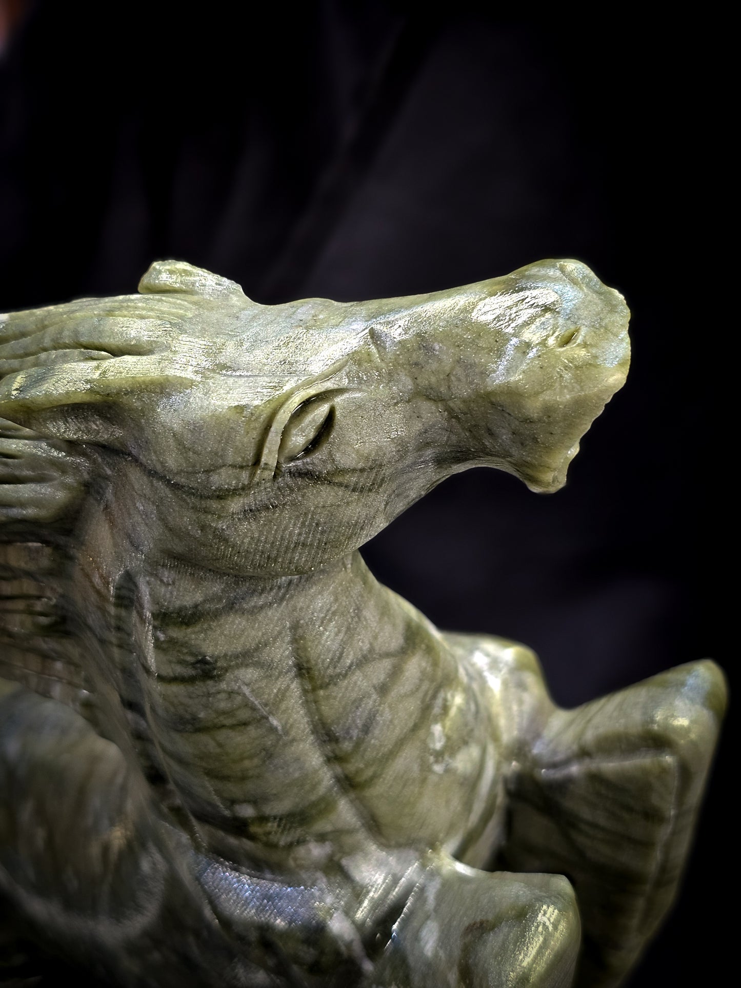Nephrite Jade Horse Carving