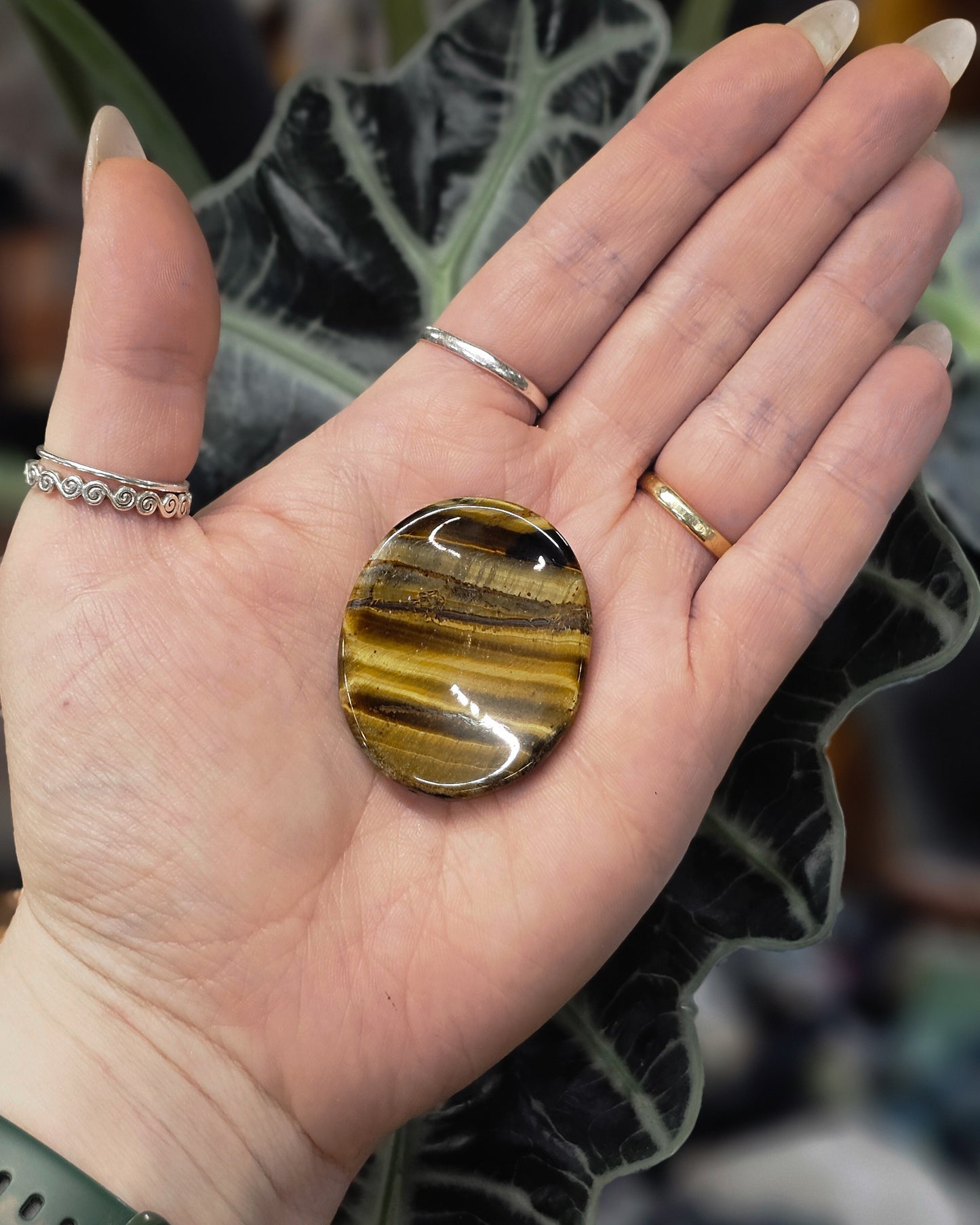 Tiger's Eye Worry Stone