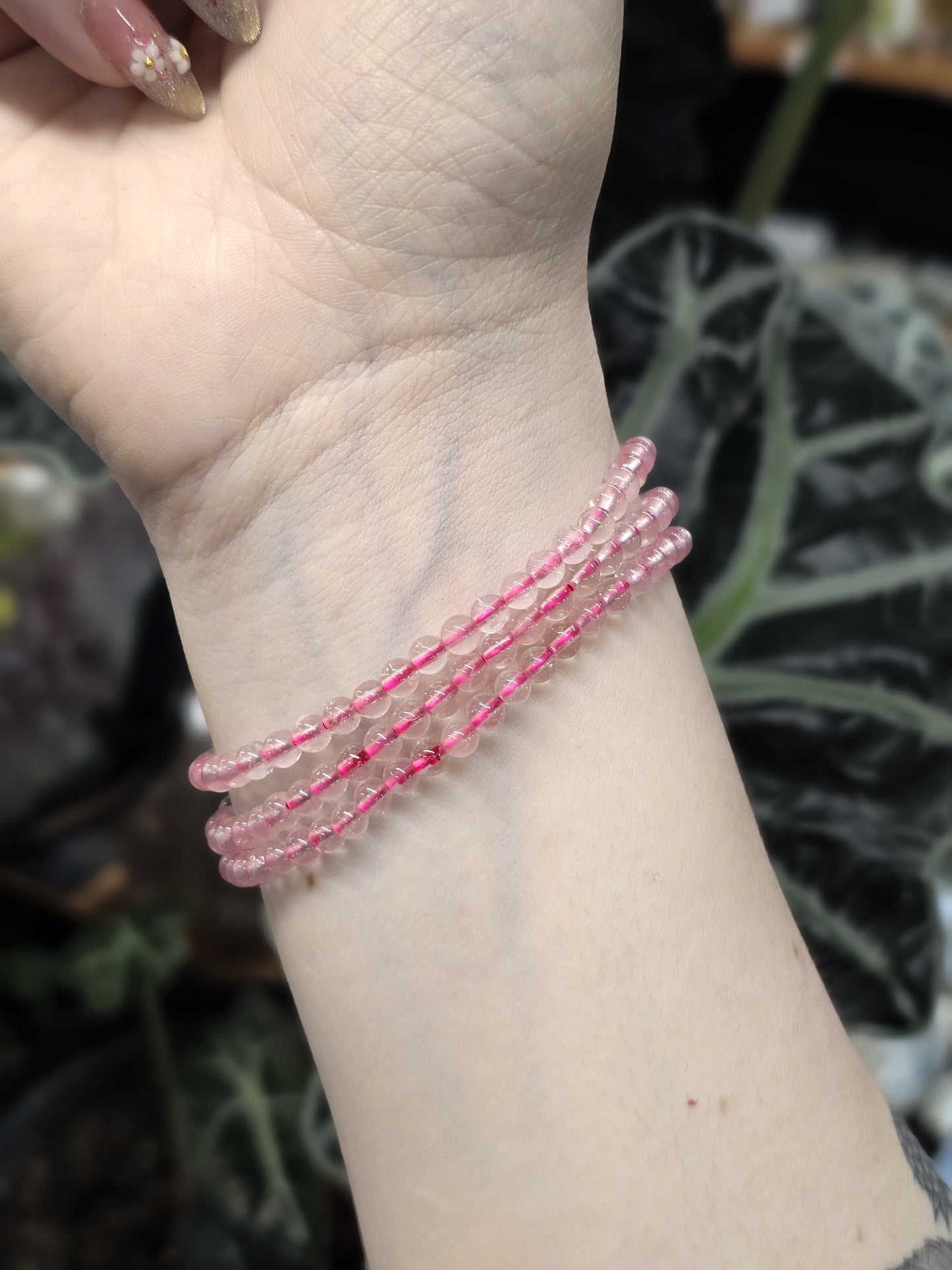 4mm Rose Quartz Bead Bracelet