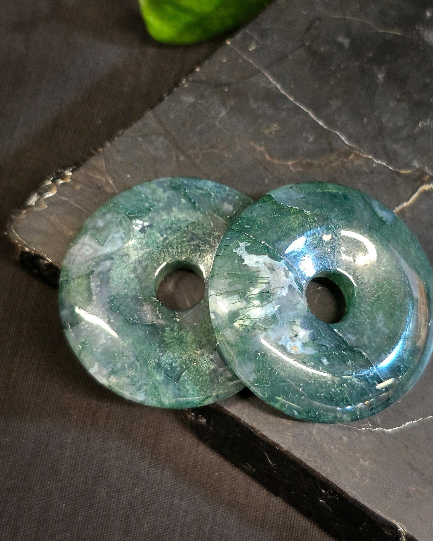 Moss Agate Pi Stone