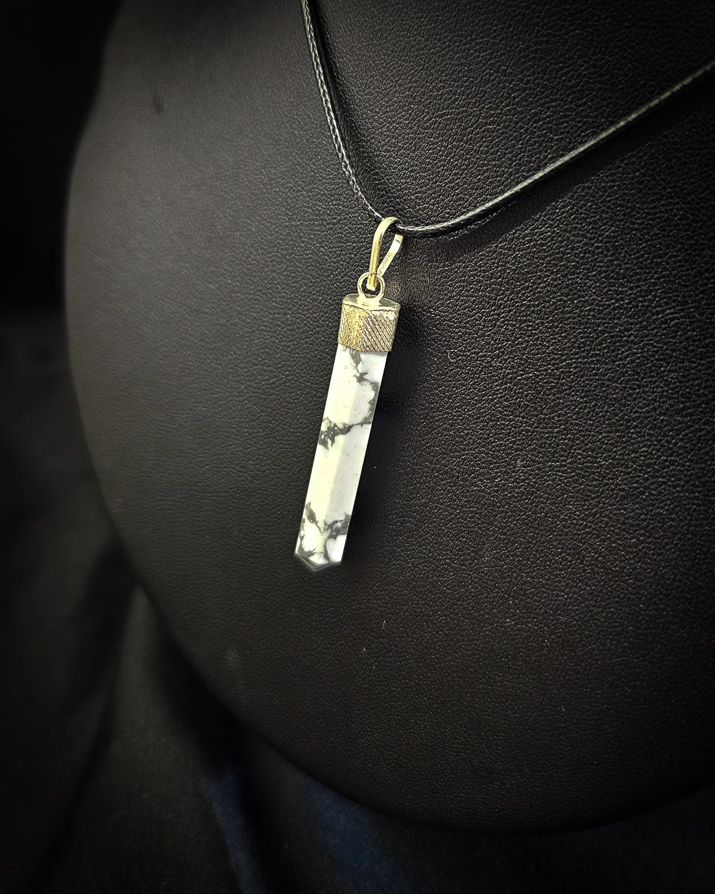 Howlite Point Pendant
