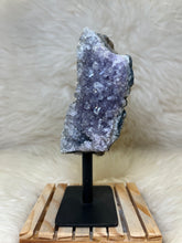 Load image into Gallery viewer, Green and Purple Amethyst on Stand
