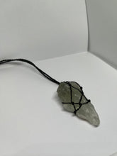 Load image into Gallery viewer, Green Amethyst Macrame Necklace
