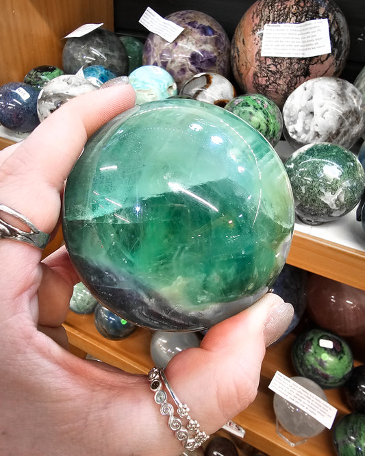 Rainbow Fluorite Sphere