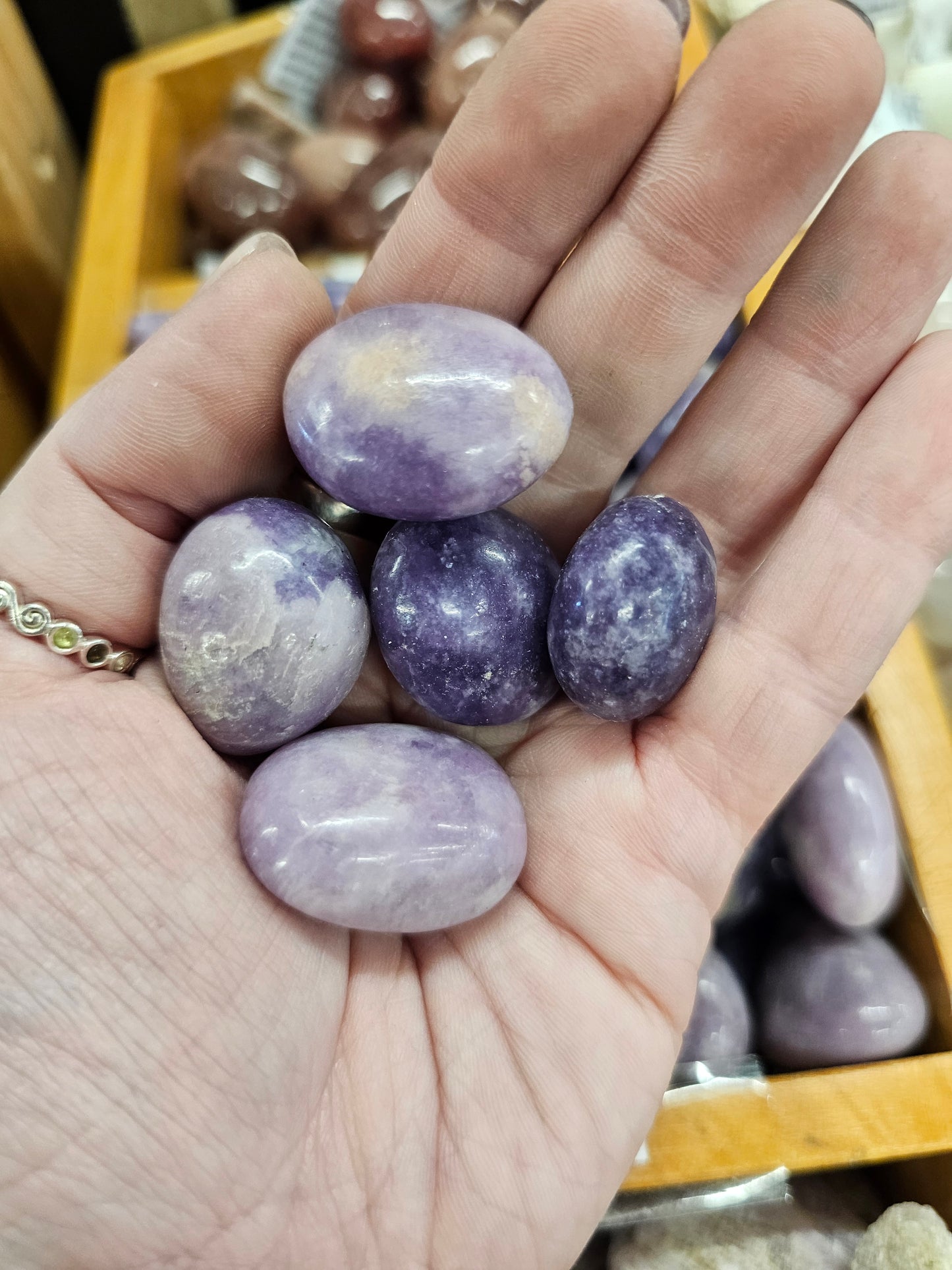 Lepidolite Tumbles