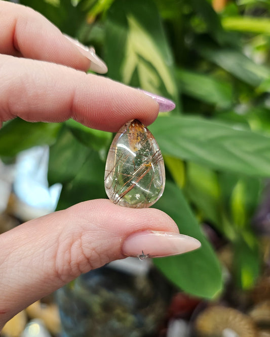 Rutilated Quartz Teardrop #1