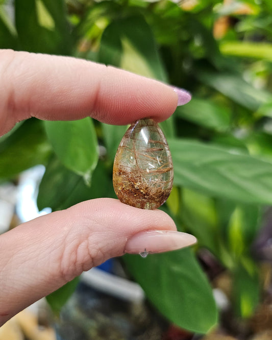 Rutilated Quartz Teardrop #3