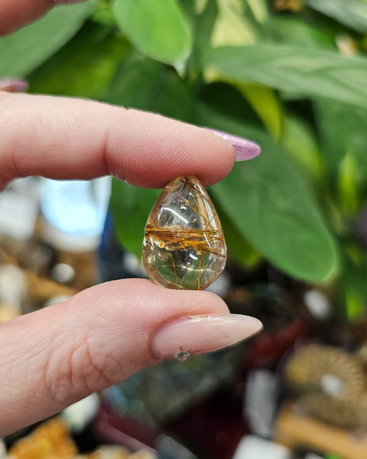 Rutilated Quartz Teardrop #2