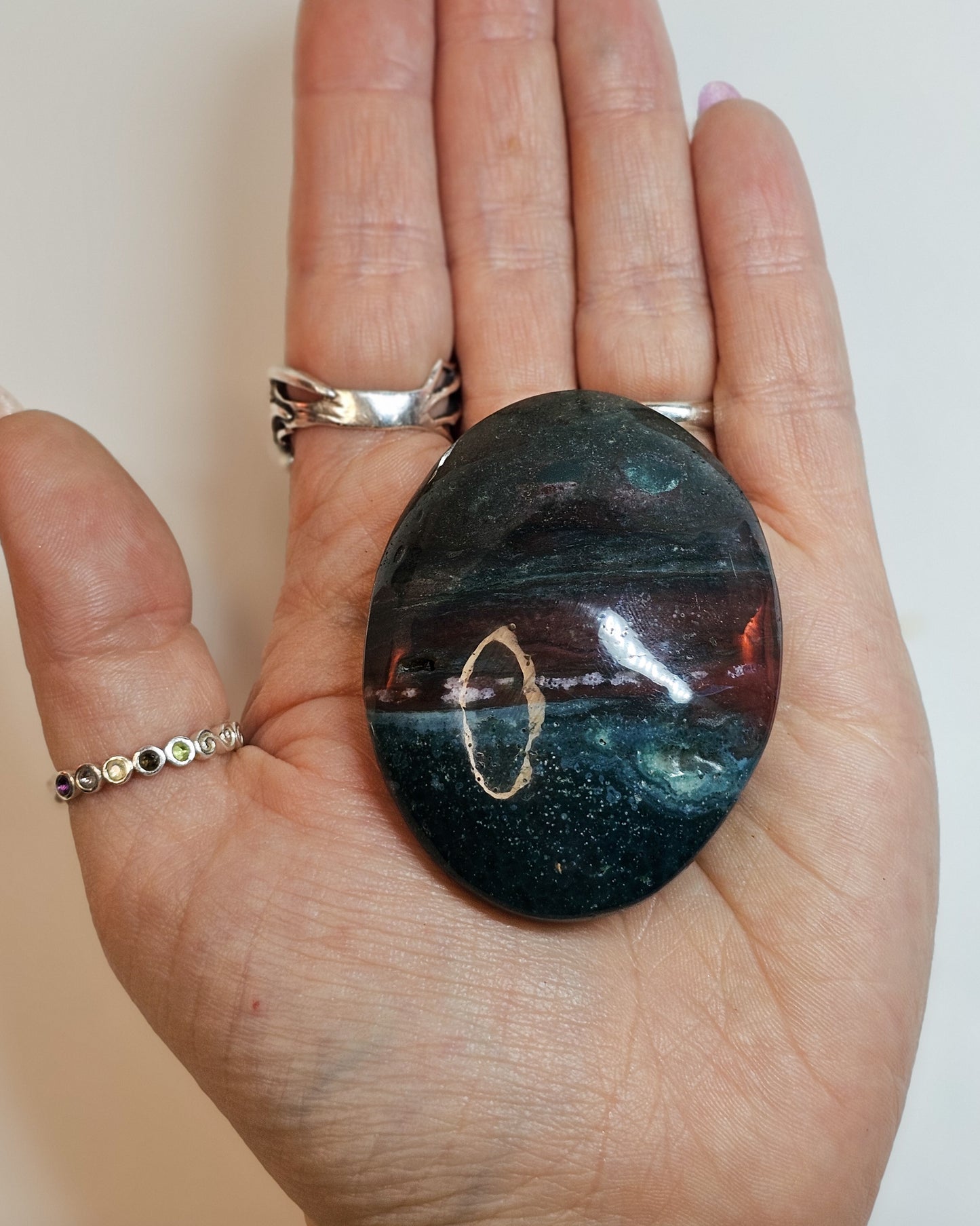 Ocean Jasper palmstone #2