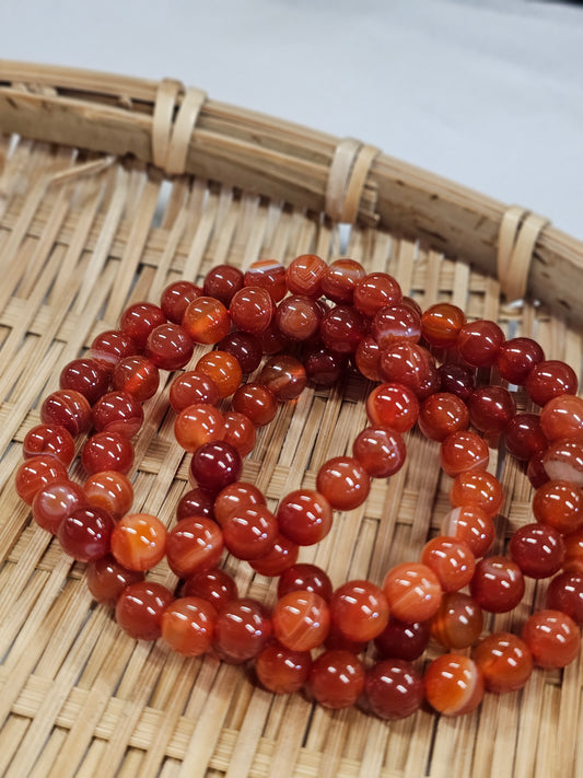 Carnelian Bead Bracelet