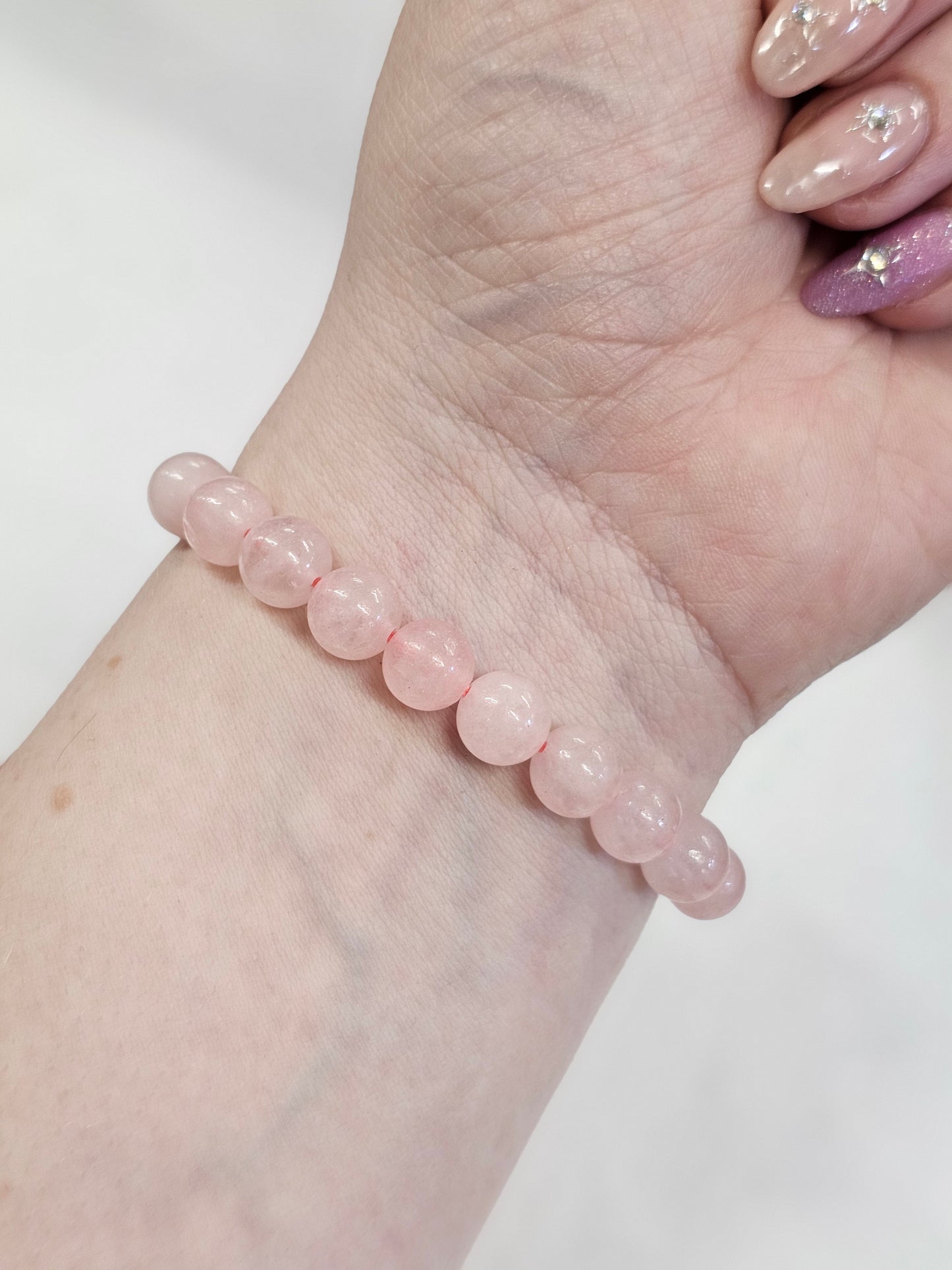 Rose Quartz Bead Bracelet