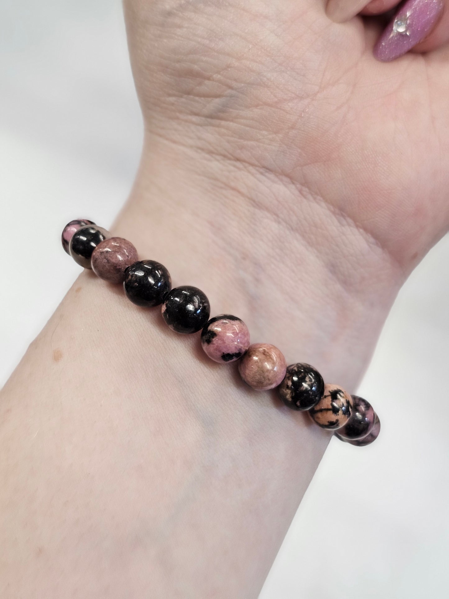 Rhodonite Bead Bracelet