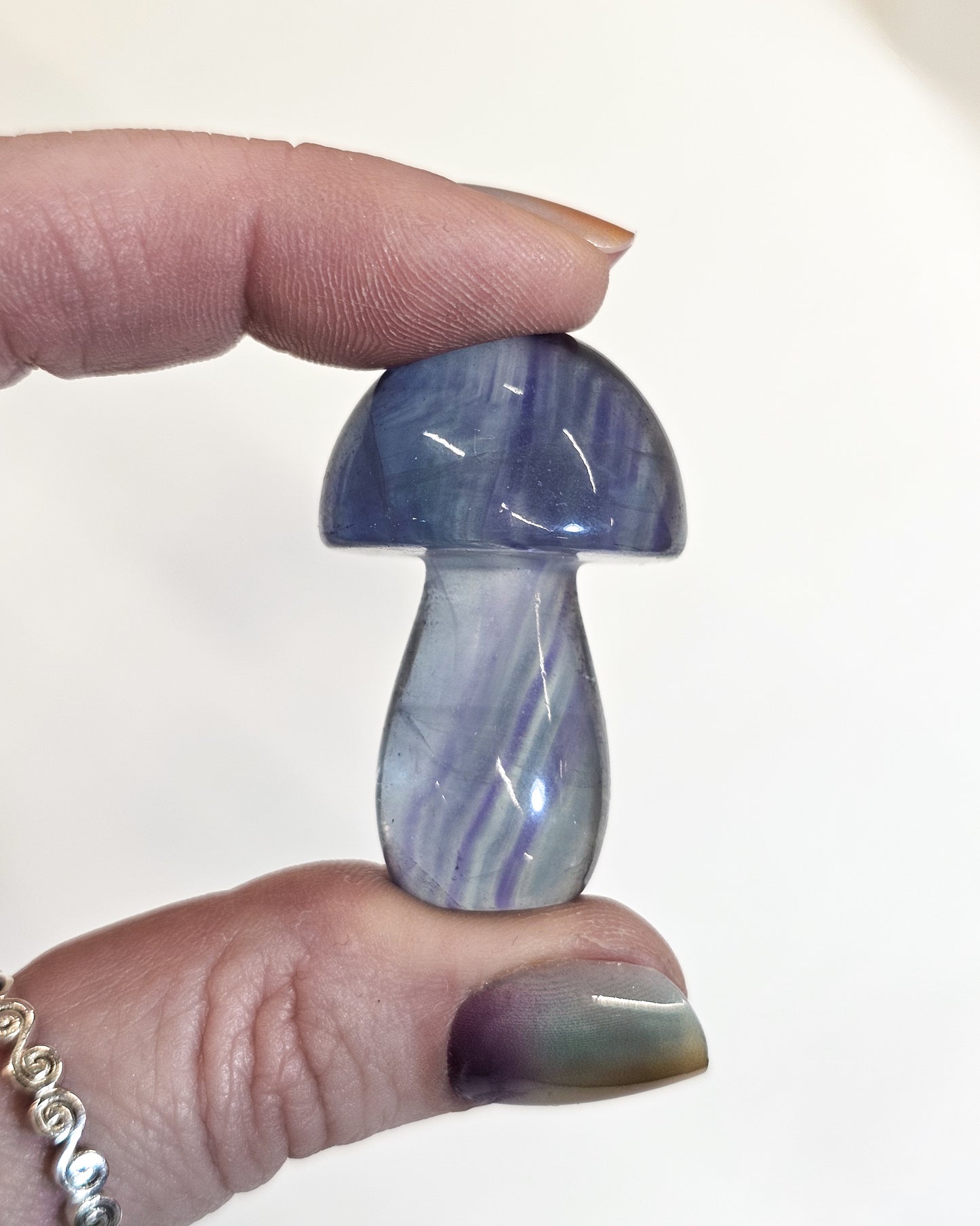 Rainbow Fluorite Mushroom #4